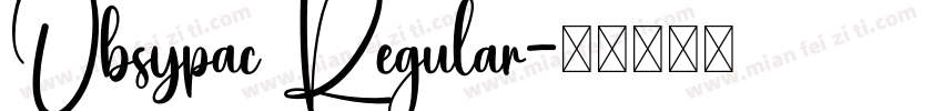 Obsypac Regular字体转换